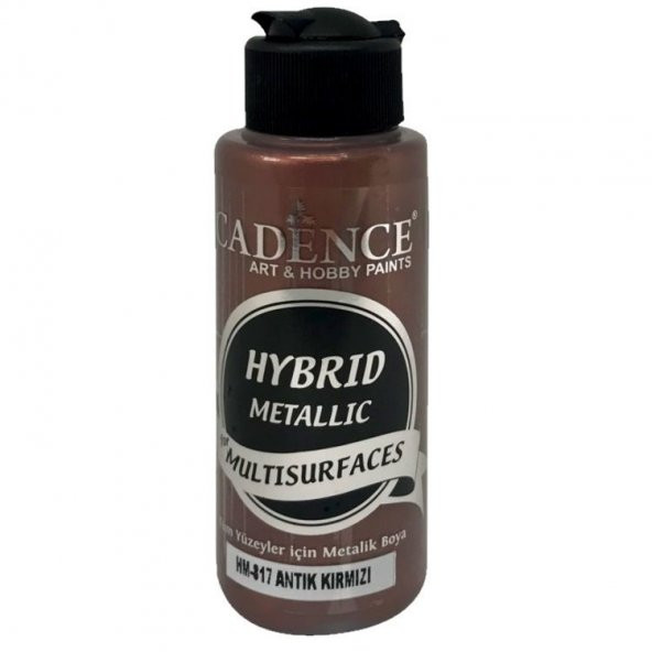 Cadence Hybrid Multisurface Metalik Boya 120 ml. HM-817 ANTİK KIRMIZI