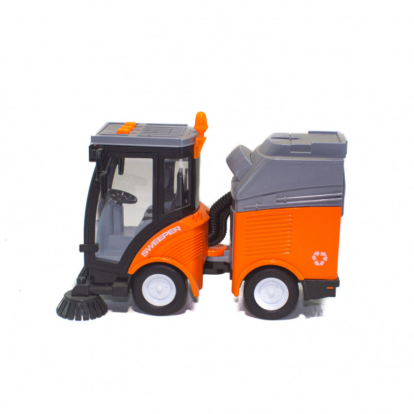 1/16 Ölçek Oyuncak Çöp Süpürme Kamyonu Işıklı Sesli - 3