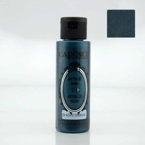 Cadence Metalik Boya 70 ml. 224 KOYU TURKUAZ