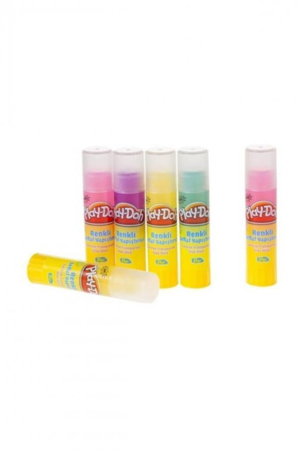 Play-doh Transparan Renkli Stick Yapıştırıcı 21 Gr. (12 Adet)