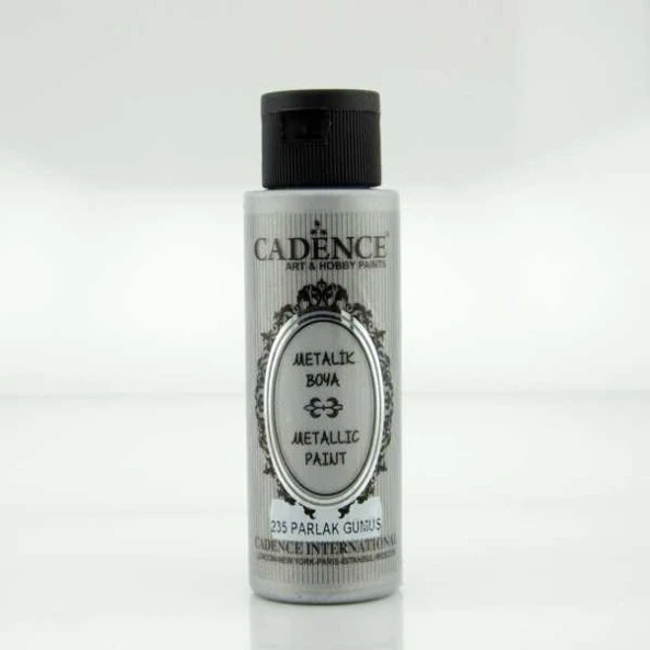 Cadence Metalik Boya 70 ml. 235 Parlak Gümüş