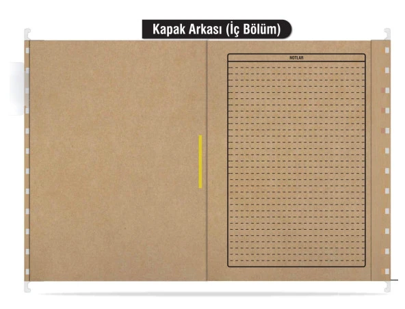 Personel Özlük Dosyası 8 Yapraklı (Metal Askılı 100 Adet) - 10