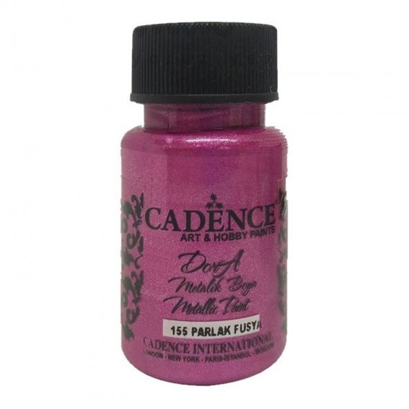 Cadence Dora Metalik Boya 50 ml. 155 Parlak Fuşya