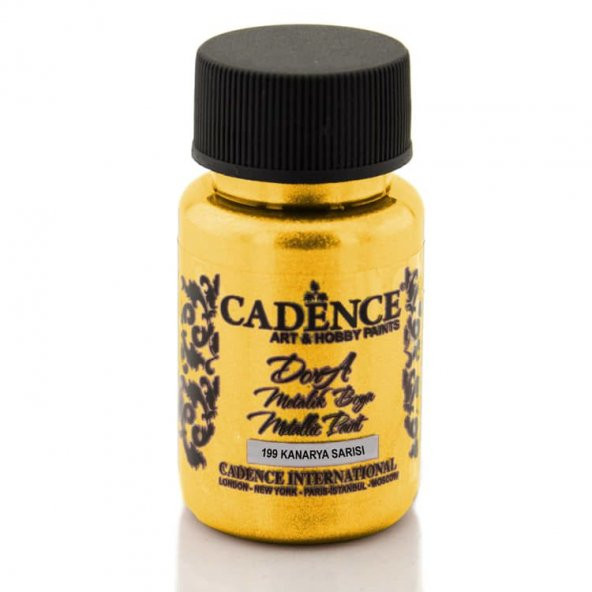 Cadence Dora Metalik Boya 50 ml. 199 Kanarya Sarısı ürün görseli