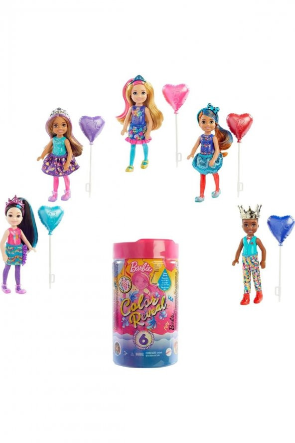Barbie Color Reveal Renk Değiştiren Sürpriz Chelsea Parti Serisi