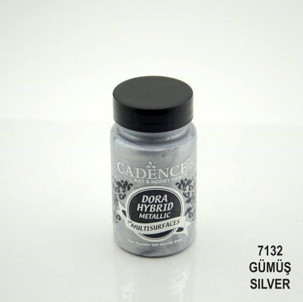 Cadence Dora Hybrid Metallic For Multisurfaces Her Yüzey İçin Akrilik Boya 90 ml. 7132 GÜMÜŞ