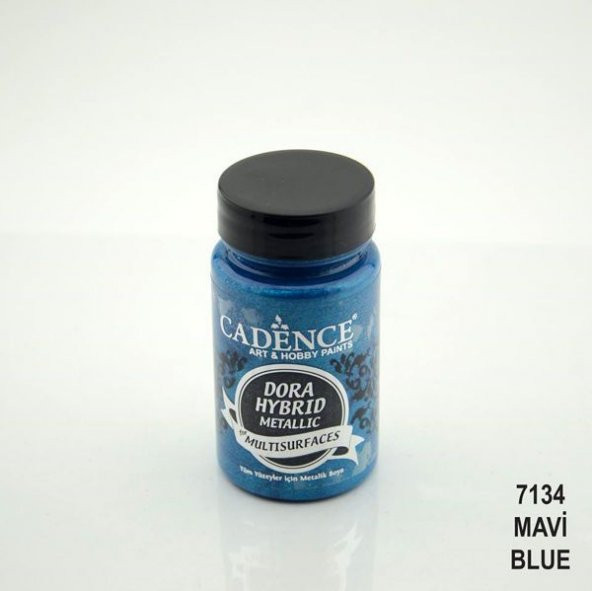 Cadence Dora Hybrid Metallic For Multisurfaces Her Yüzey İçin Akrilik Boya 90 ml. 7134 MAVİ
