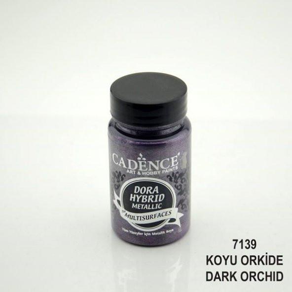 Cadence Dora Hybrid Metallic For Multisurfaces Her Yüzey İçin Akrilik Boya 90 ml. 7139 KOYU ORKİDE