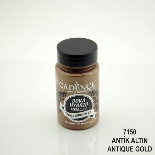 Cadence Dora Hybrid Metallic For Multisurfaces Her Yüzey İçin Akrilik Boya 90 ml. 7150 ANTİK ALTIN