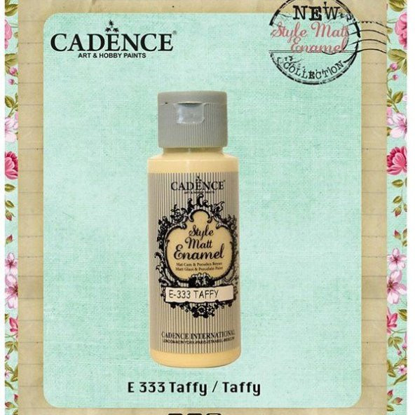 Cadence Style Matt Enamel Cam & Porselen Boyası 59 ml. E-333 Taffy
