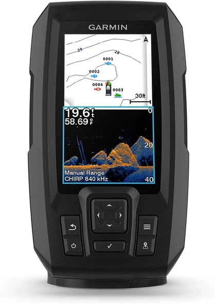 Garmin 010-02550-00 Striker Canlı 4Cv, 4 İnç Renkli Balık Bulucu - 2