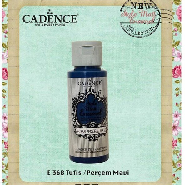 Cadence Style Matt Enamel Cam & Porselen Boyası 59 ml. E-368 Perçem Mavi