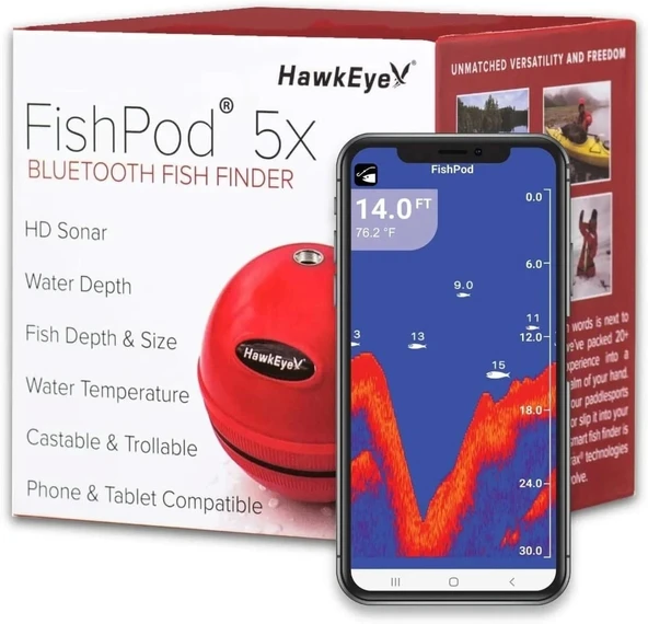 Hawkeye Fishpod 5X Bluetooth Balık Bulucu - 3