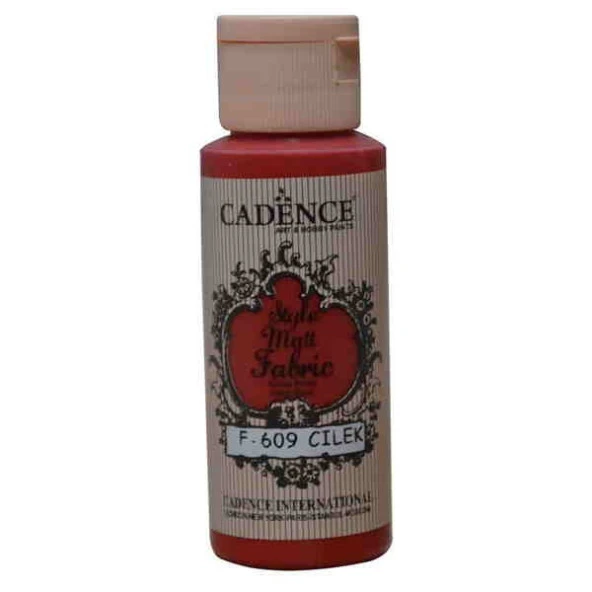 Cadence Style Matt Fabric Kumaş Boyası F-609 Çilek
