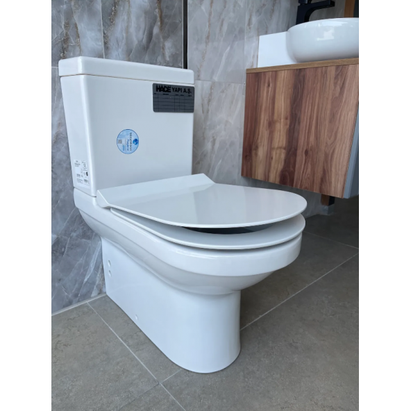 Seramiksan Terra Kanallı Duvara Sıfır Klozet Takım - Resim 3