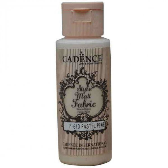 Cadence Style Matt Fabric Kumaş Boyası F-610 Pastel Pembe