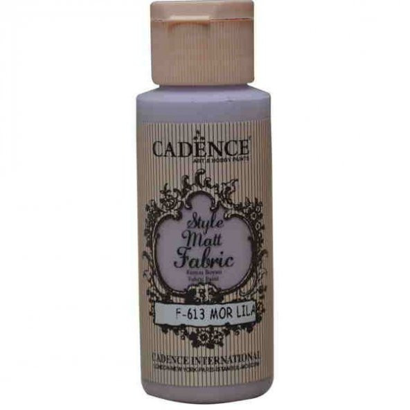 Cadence Style Matt Fabric Kumaş Boyası F-613 Mor Lila
