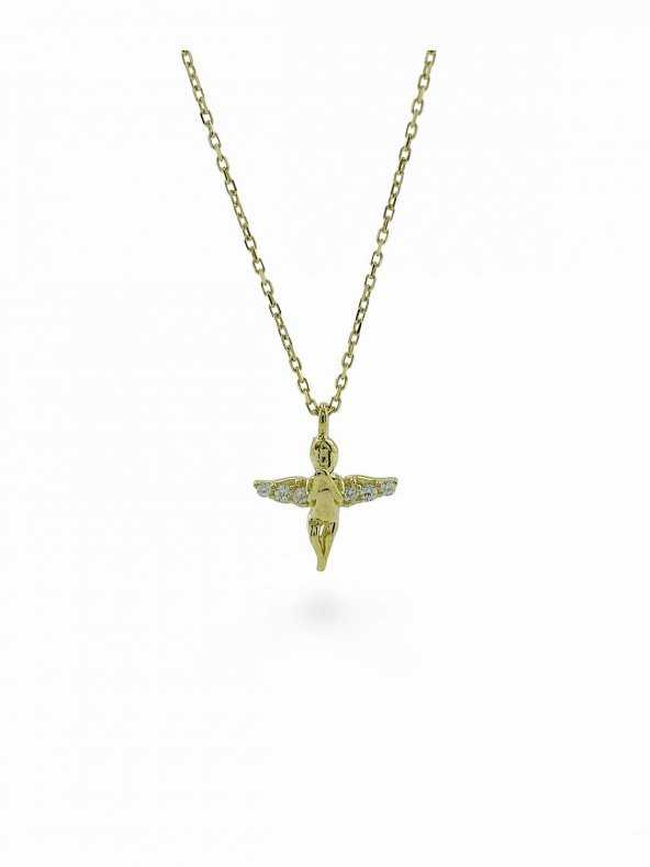 Minik Dua Meleği Altın Kolye