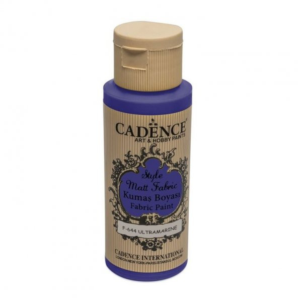 Cadence Style Matt Fabric Kumaş Boyası F-644 Ultramarine