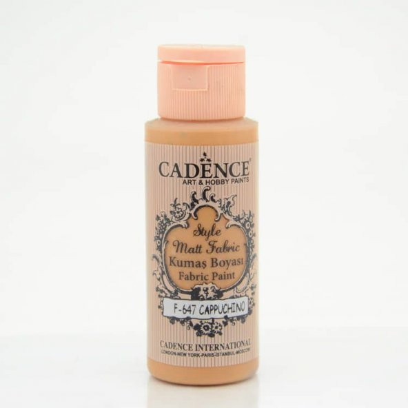 Cadence Style Matt Fabric Kumaş Boyası F-647 Cappuchino - 1