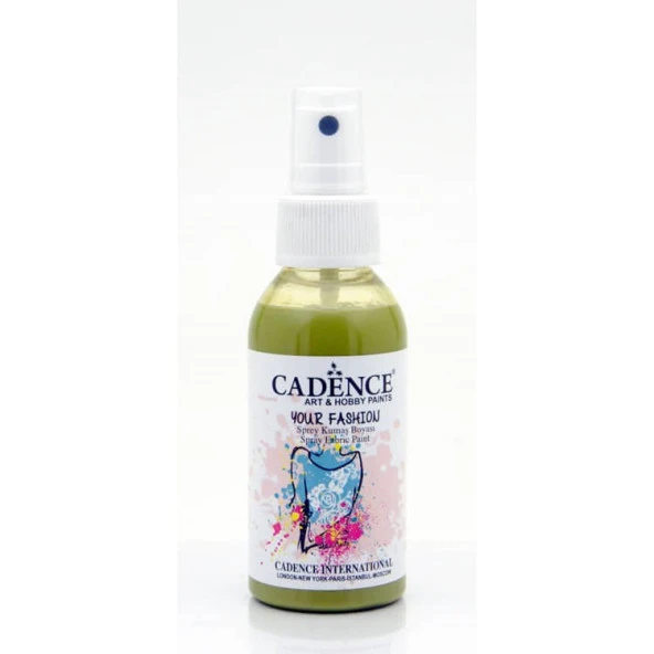 Cadence Your Fashion Sprey Kumaş Boyası 100 ml. 1122 KOYU KİWİ