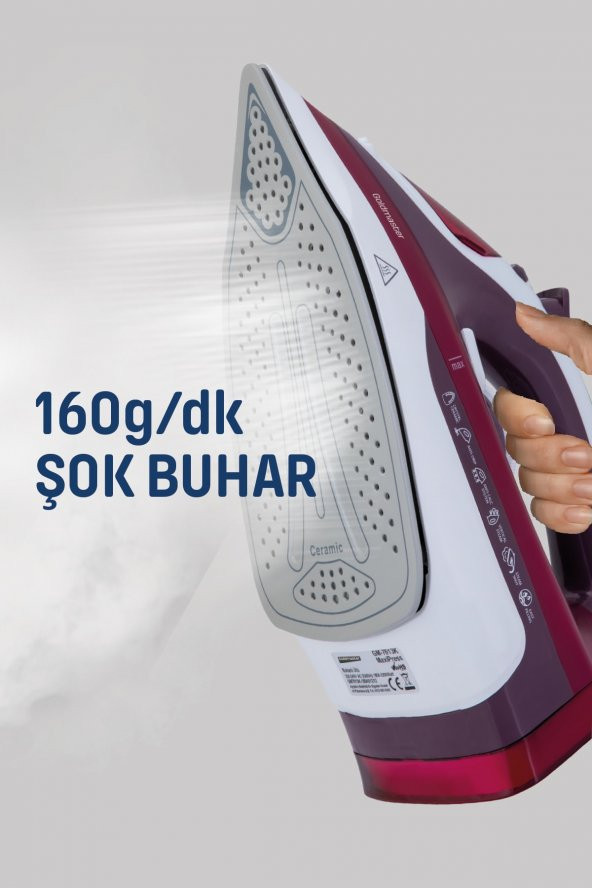 Goldmaster GM-7613K MaxiPress 2200W Buharlı Ütü  - 4