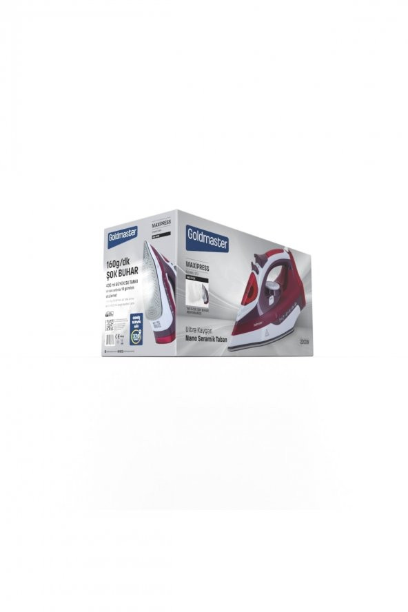 Goldmaster GM-7613K MaxiPress 2200W Buharlı Ütü  - 6