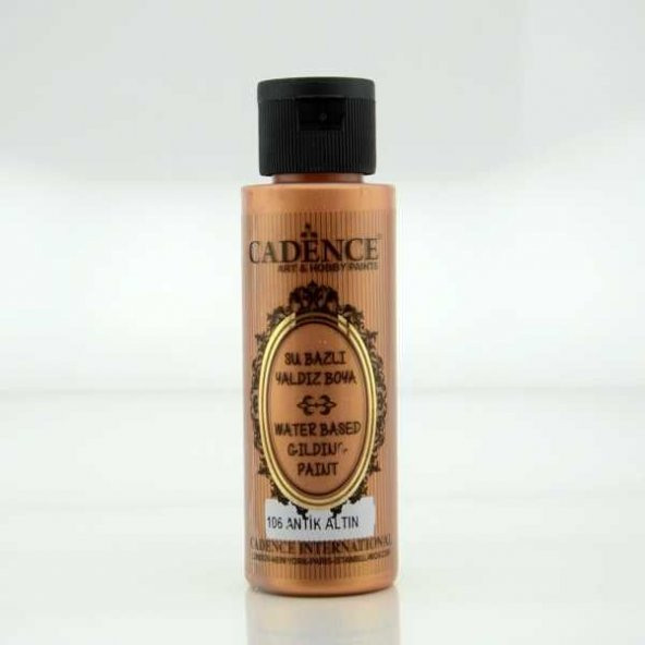 Cadence Su Bazlı Yaldız 70 ml. 106 Antik Altın
