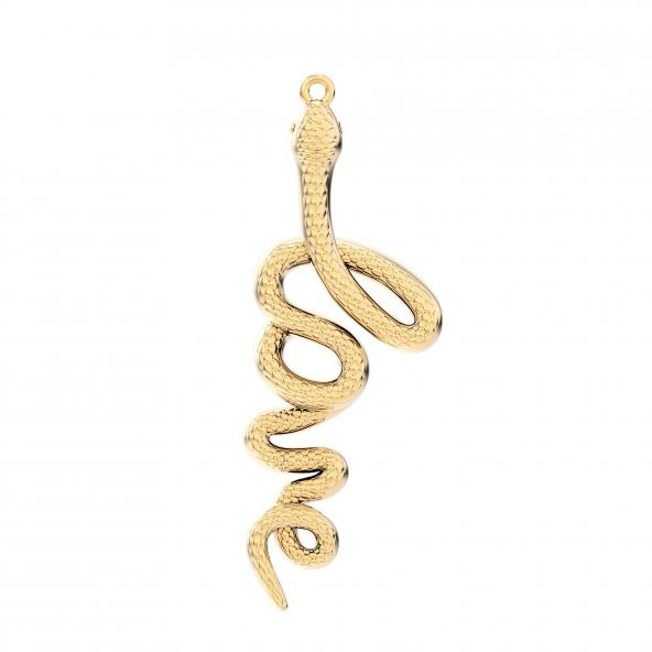 Chocli 18 Ayar Altın Kaplama Love Snake Kolye - 3