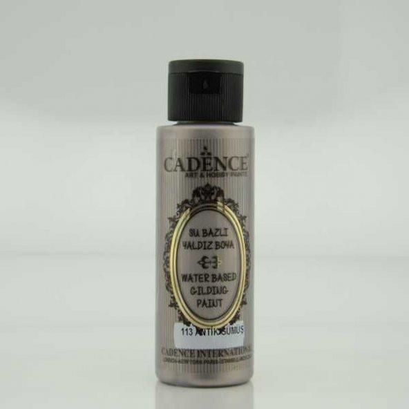 Cadence Su Bazlı Yaldız 70 ml. 113 Antik Gümüş