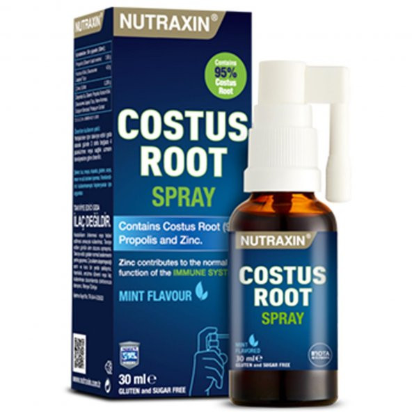Nutraxin Costus Root Nane Aromalı Sprey 30 ml