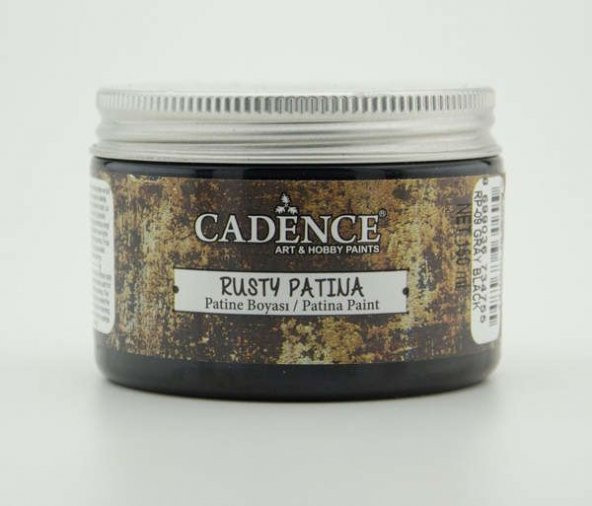 Cadence Rusty Patina Boyası 150 ml. RP09 GRİ SİYAH