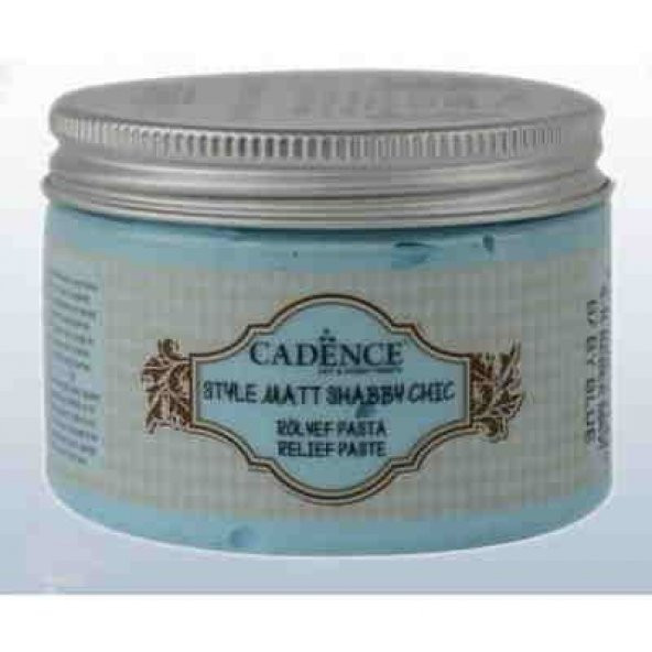 Cadence Style Matt Shabby Chic Rölyef Pasta SR-10 BEBEK MAVİ