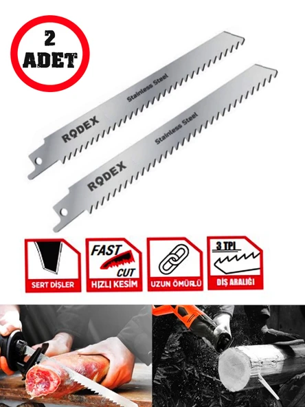 Germany Style Paslanmaz Çelik Sert Diş Uzun Ömürlü Tilki Kuyruğu Kemik Testeresi 2 ADET