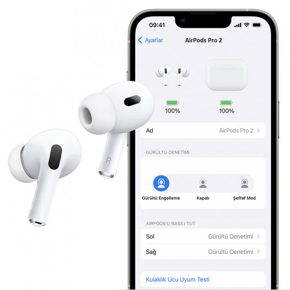 FitPlus Airpods Pro 2 ANC TWS Kulak İçi Kablosuz Bluetooth Kulaklık - 7