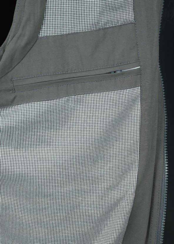 Battal Beden Yakalı Ve Beli Lastikli Kumaş Yelek Krem renk - 11