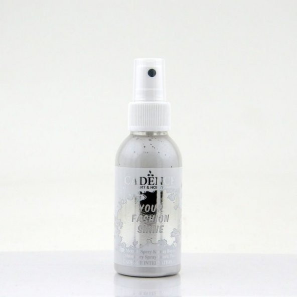 Cadence Your Fashion Shine Sprey Kumaş Boyası 100 ml. FS-1121 METALİK GÜMÜŞ