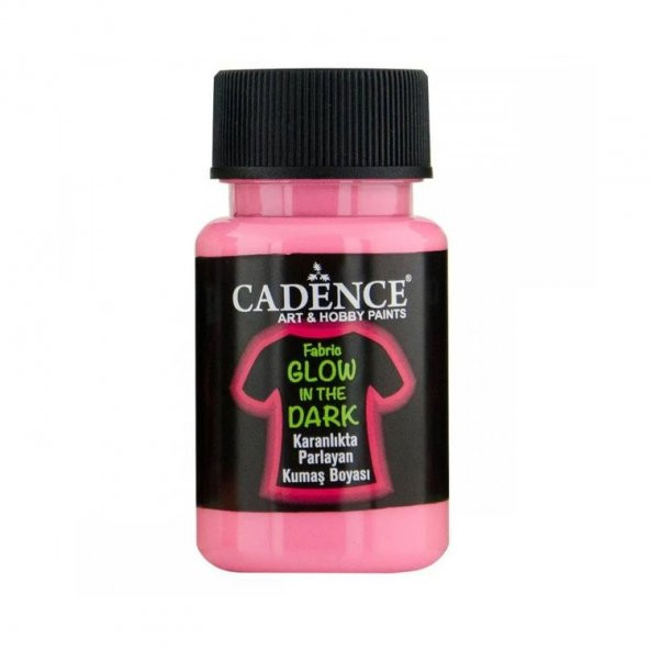 Cadence Fabric Glow In The Dark Karanlıkta Parlayan Kumaş Boyası 50 ml Pembe ürün görseli