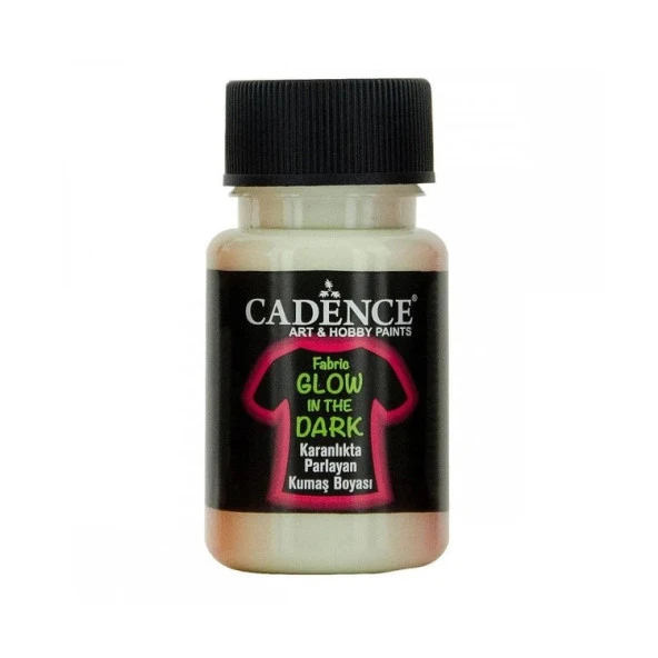 Cadence Fabric Glow In The Dark Karanlıkta Parlayan Kumaş Boyası 50 ml Naturel Yeşil