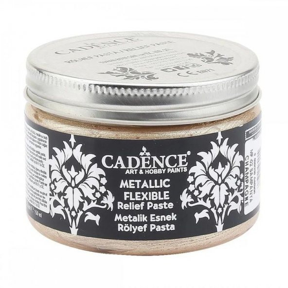 Cadence Metalik Esnek Rölyef Pasta MF-02 ŞAMPANYA