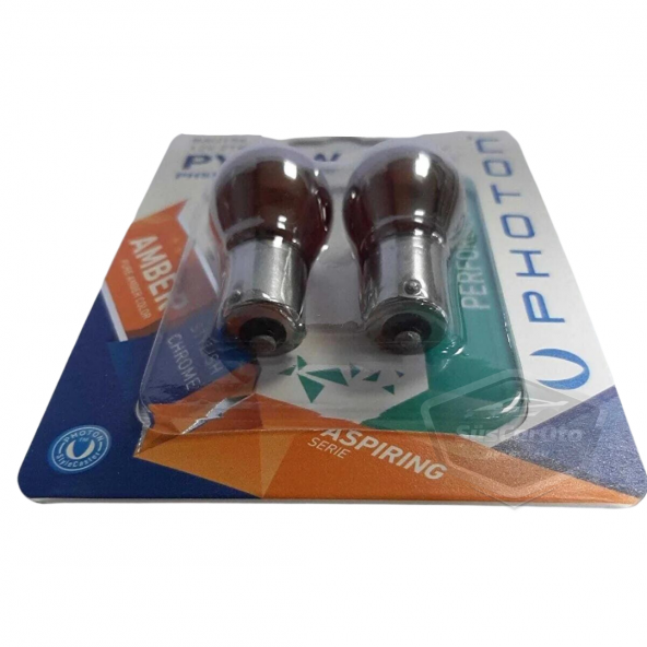 Photon Diadem Ampul Krom Amber Tek Duy Sinyal Ampulü 12V 21W 93 Turuncu Işık PY21W Yakın Tırnak 2li Takım - 5