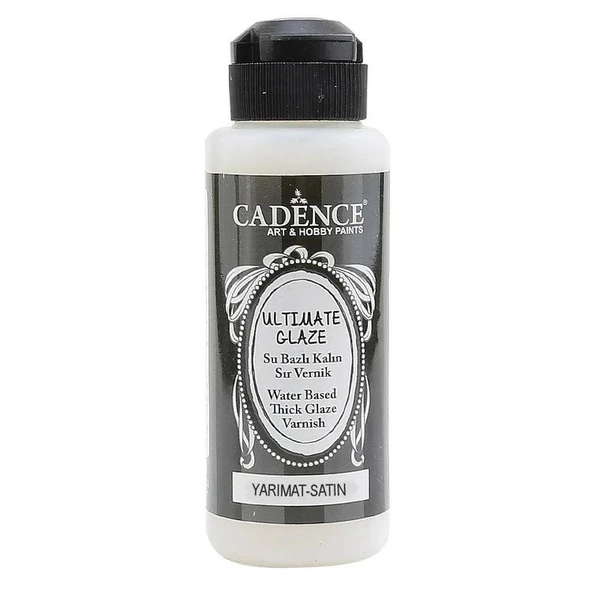 Cadence Ultimate Glaze Su Bazlı Sır Vernik YARI MAT 120 ml.