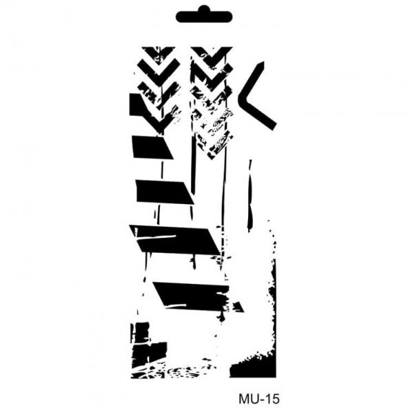 Cadence Mix Media Stencil 10x20 cm. MU-15