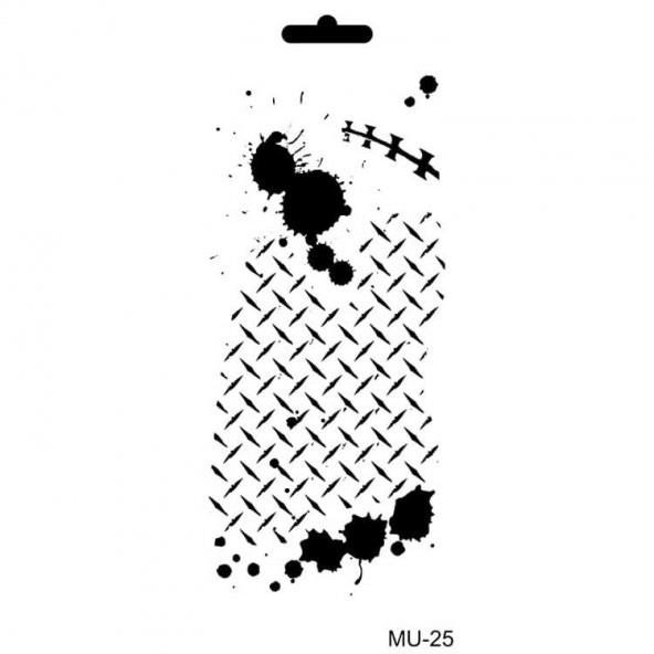 Cadence Mix Media Stencil 10x20 cm. MU-25