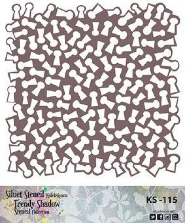 Cadence Siluet (Kenarsız) Stencil KS-115