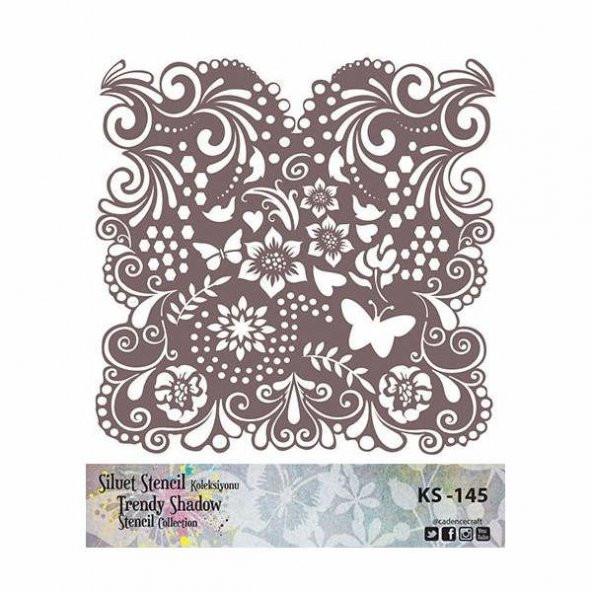 Cadence Siluet (Kenarsız) Stencil KS-145
