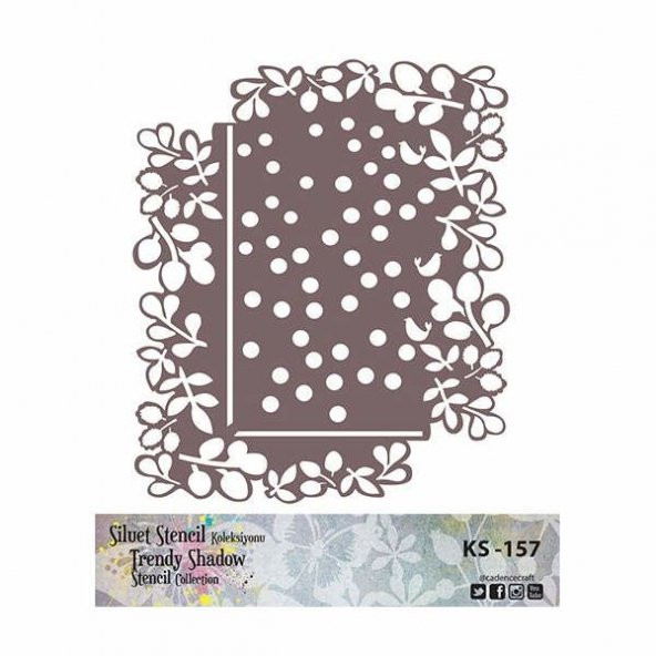Cadence Siluet (Kenarsız) Stencil KS-157