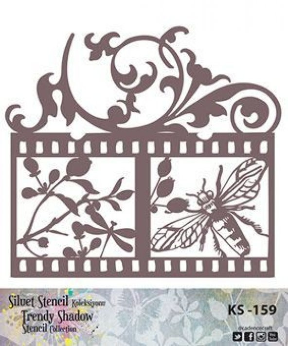 Cadence Siluet (Kenarsız) Stencil KS-159 - 1