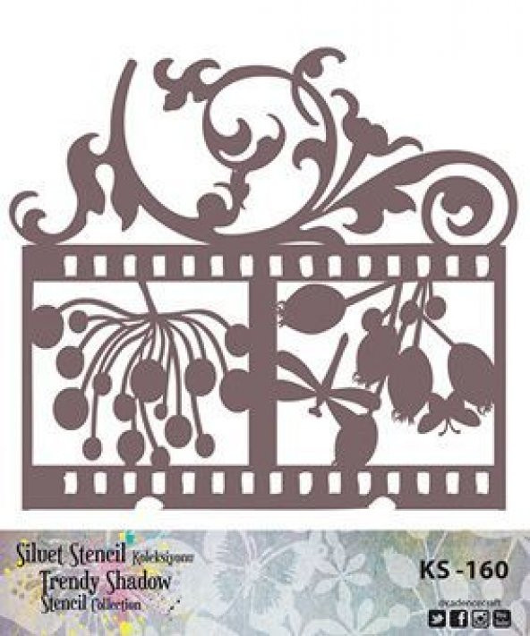 Cadence Siluet (Kenarsız) Stencil KS-160
