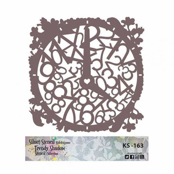 Cadence Siluet (Kenarsız) Stencil KS-163